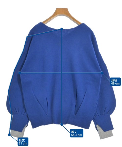 Hunch（ハンチ）ニット・セーター 青 サイズ:F レディース/2200644349017