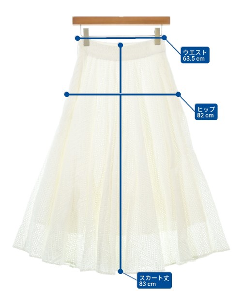 anana（アナナ）ロング・マキシ丈スカート 白 サイズ:F レディース/2200653883069