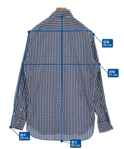 linea trentanove（リネアトレンタノーヴェ）カジュアルシャツ 紺 サイズ:L メンズ/2200643224131