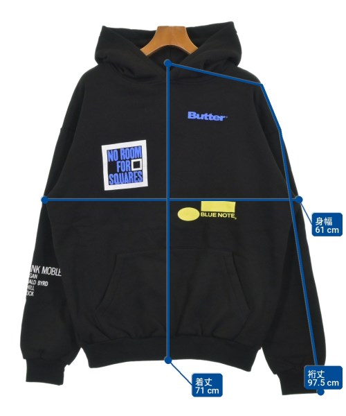 BUTTER GOODS（バターグッズ）パーカー 黒 サイズ:M メンズ/2200736888202