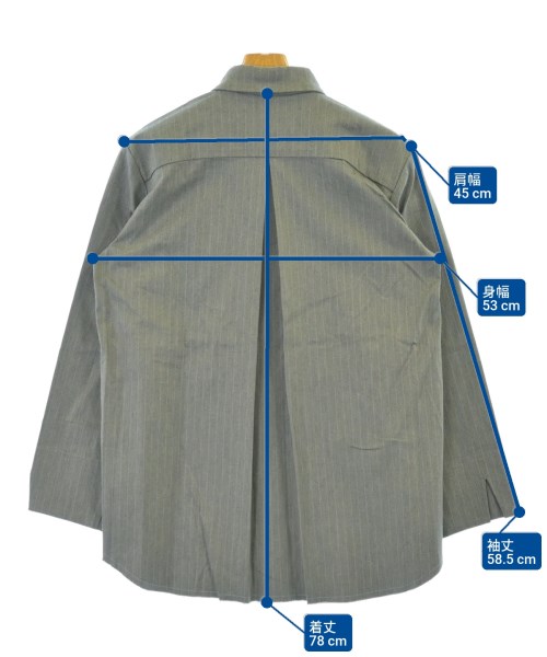 KONYA（コンヤ）カジュアルシャツ グレー サイズ:-(XL位) メンズ/2200620064064