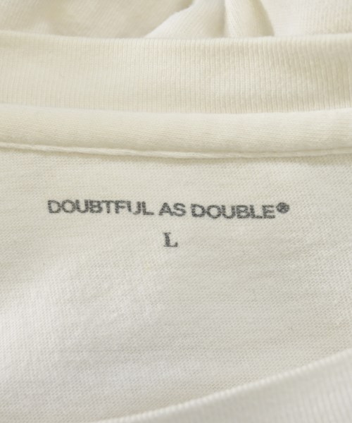 DOUBTFUL AS DOUBLE（ダウトフルアズダブル）Tシャツ・カットソー 白 サイズ:L メンズ/2200609788035