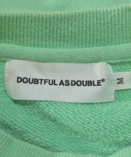 DOUBTFUL AS DOUBLE（ダウトフルアズダブル）スウェット 緑 サイズ:M メンズ/2200609788073