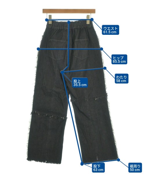 CPCM（シーピーシーエム）デニムパンツ 黒 サイズ:F レディース/2200656231010