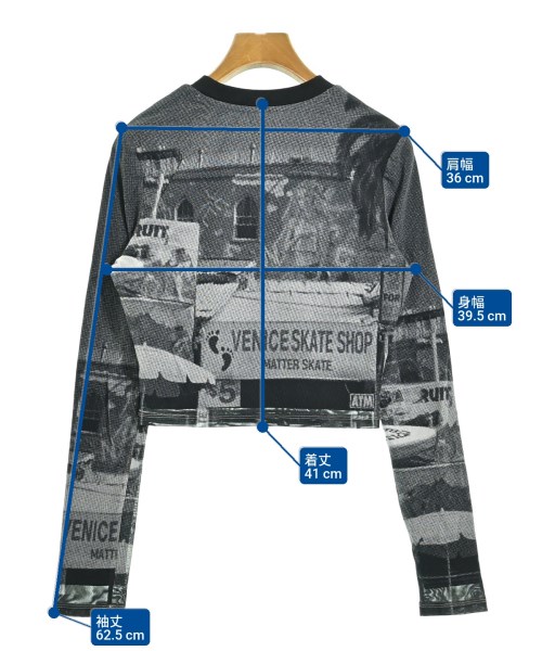 Fusion（フュージョン）Tシャツ・カットソー グレー サイズ:M レディース/2200660462028