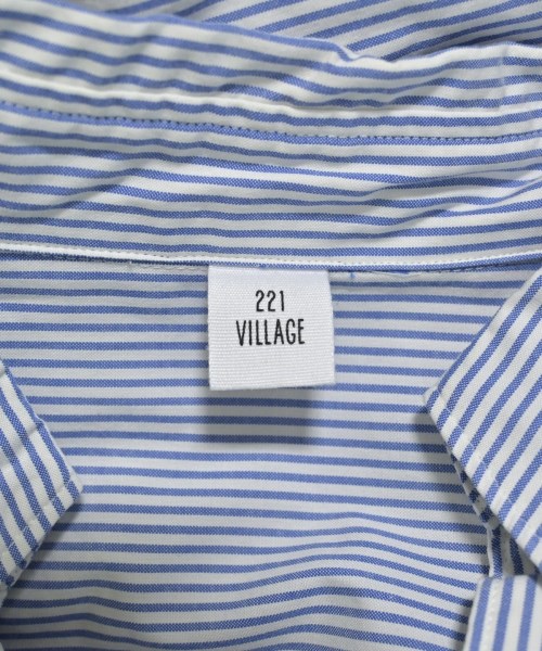 221 Village（２２１ヴィレッジ）ブラウス 青 サイズ:2(M位) レディース/2200686698418