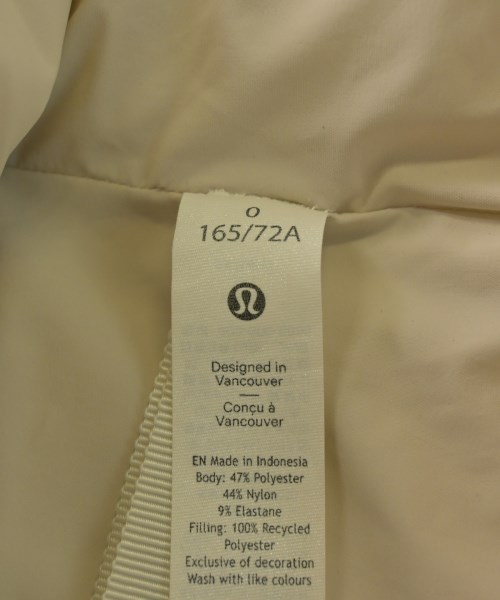 lululemon（ルルレモン）ダウンジャケット/ダウンベスト 白 サイズ:F レディース/2200636866034