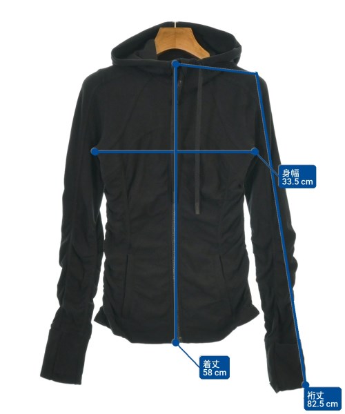 lululemon（ルルレモン）パーカー 黒 サイズ:-(M位) レディース/2200614078107