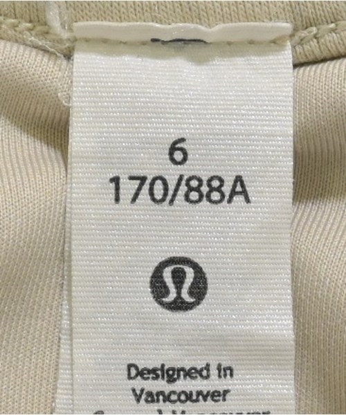 lululemon（ルルレモン）ワンピース ベージュ サイズ:6(M位) レディース/2200616998076