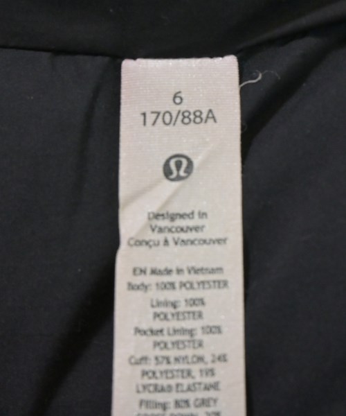 lululemon（ルルレモン）ダウンコート 黒 サイズ:6(M位) レディース/2200676120028