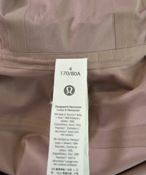 lululemon（ルルレモン）マウンテンパーカー ピンク サイズ:4(XL位) レディース/2200676174090
