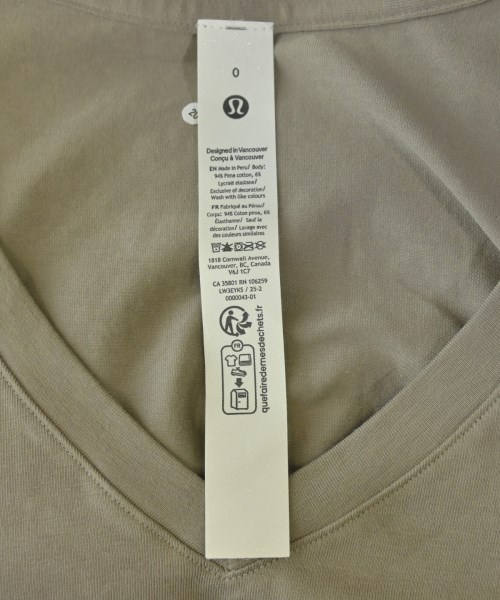 lululemon（ルルレモン）Tシャツ・カットソー グレー サイズ:0(XS位) レディース/2200708731062
