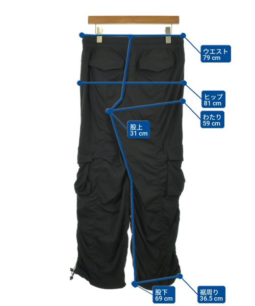lululemon（ルルレモン）カーゴパンツ 黒 サイズ:-(XL位) レディース/2200712632072