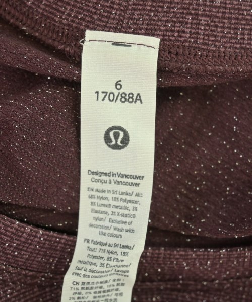 lululemon（ルルレモン）Tシャツ・カットソー 赤 サイズ:-(S位) レディース/2200701029524