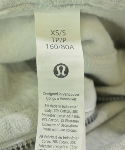 lululemon（ルルレモン）パーカー グレー サイズ:XS/S レディース/2200724015023