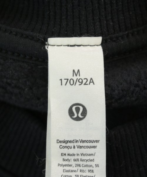 lululemon（ルルレモン）スウェット 黒 サイズ:M レディース/2200728938052