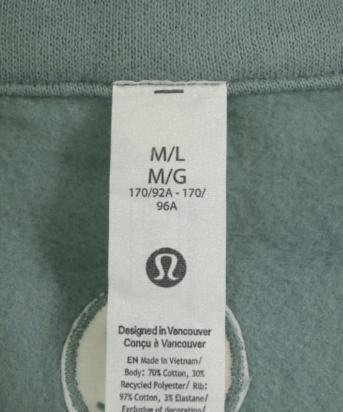 lululemon（ルルレモン）スウェット 緑 サイズ:M/L レディース/2200728938175
