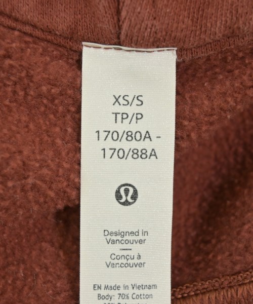 lululemon（ルルレモン）パーカー 茶 サイズ:XS メンズ/2200677304021