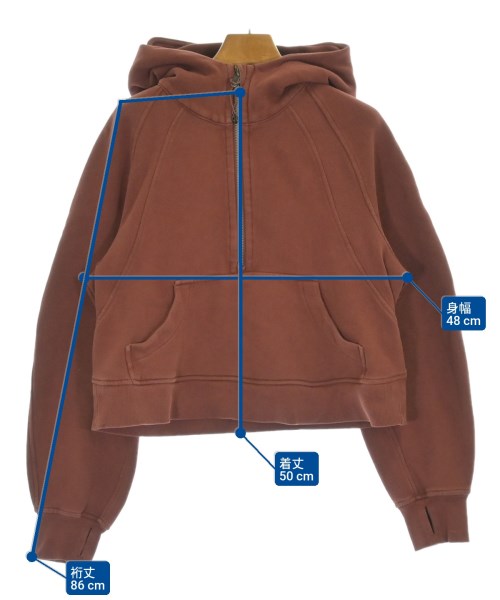 lululemon（ルルレモン）パーカー 茶 サイズ:XS メンズ/2200677304021
