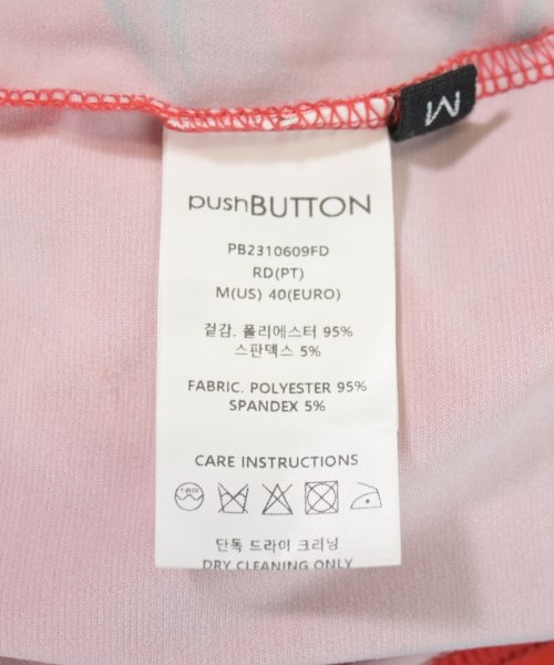pushBUTTON（プッシュボタン）Tシャツ・カットソー 赤 サイズ:M メンズ/2200724704040