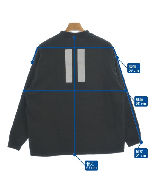 NUMERALS（ヌメラルズ）スウェット 黒 サイズ:M メンズ/2200616780336