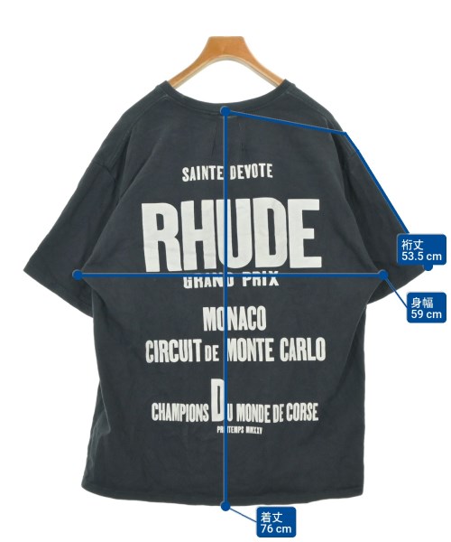 RHUDE（ルード）Tシャツ・カットソー 黒 サイズ:XL メンズ/2200697543042
