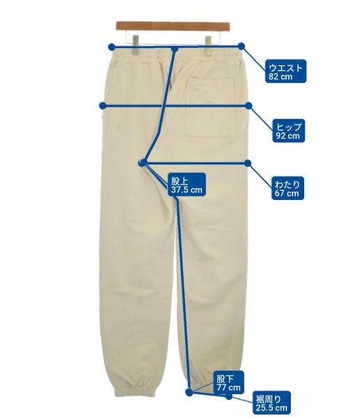RHUDE（ルード）スウェットパンツ ベージュ サイズ:L メンズ/2200704414105