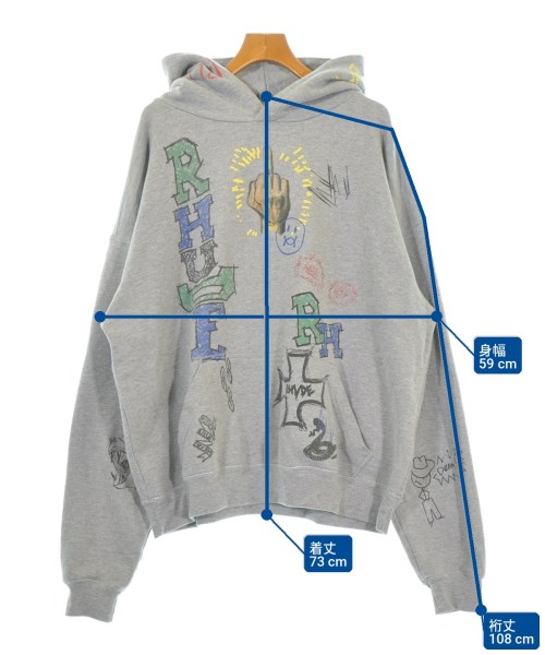 RHUDE（ルード）パーカー グレー サイズ:L メンズ/2200730584070