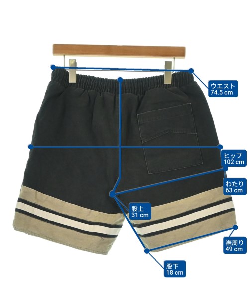 RHUDE（ルード）ショートパンツ 黒 サイズ:M メンズ/2200691417042