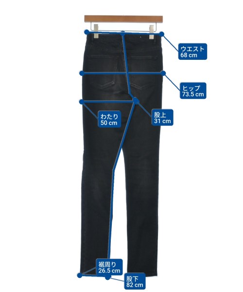 MINEDENIM（マインデニム）デニムパンツ 黒 サイズ:5(XXL位) レディース/2200641560033