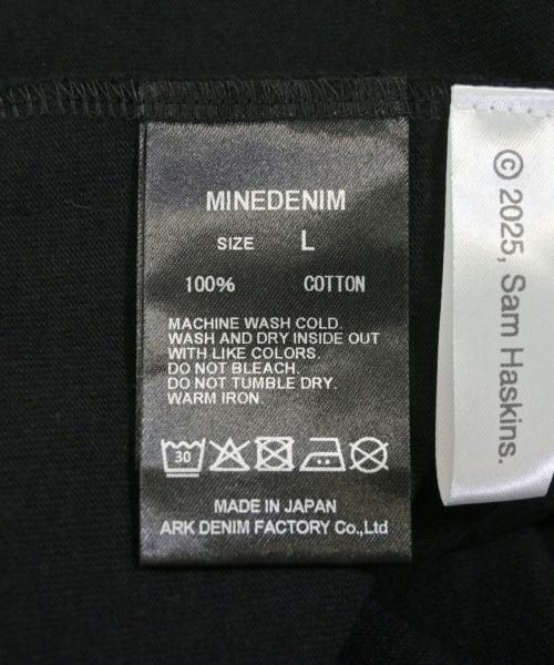 MINEDENIM（マインデニム）Tシャツ・カットソー 黒 サイズ:L メンズ/2200630355039