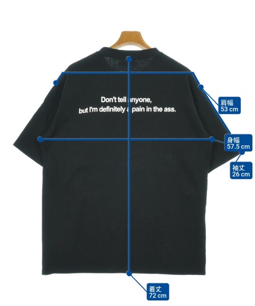 MINEDENIM（マインデニム）Tシャツ・カットソー 黒 サイズ:M メンズ/2200611173027