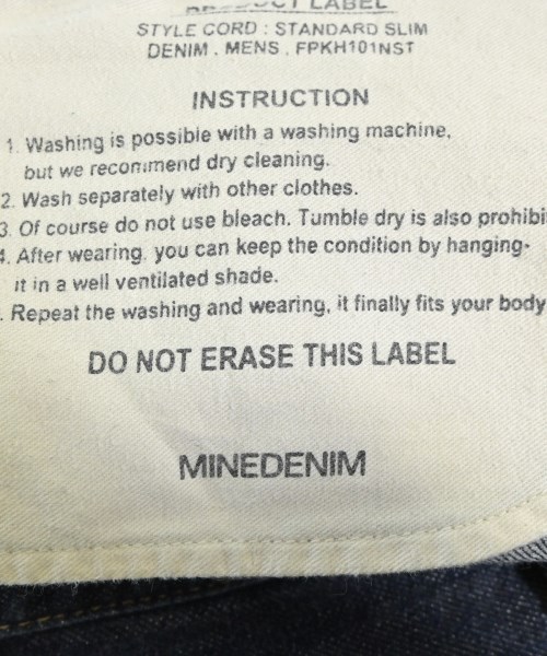 MINEDENIM（マインデニム）デニムパンツ 紺 サイズ:8(SM位) メンズ/2200667838055