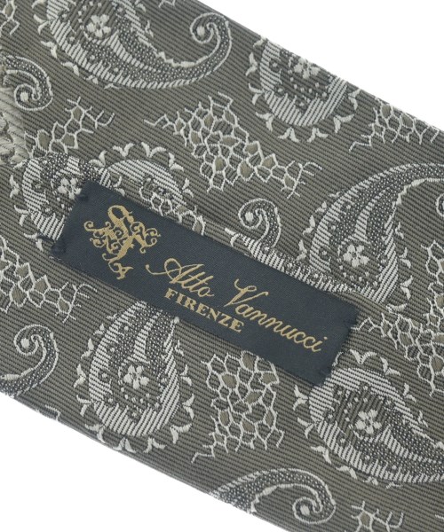 Atto Vannucci（アットヴァンヌッチ）ネクタイ グレー サイズ:- メンズ/2200621456035