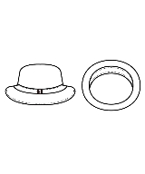 JANESSA LEONE（ジャネッサレオン）ハット 茶 サイズ:- レディース/2200677490106