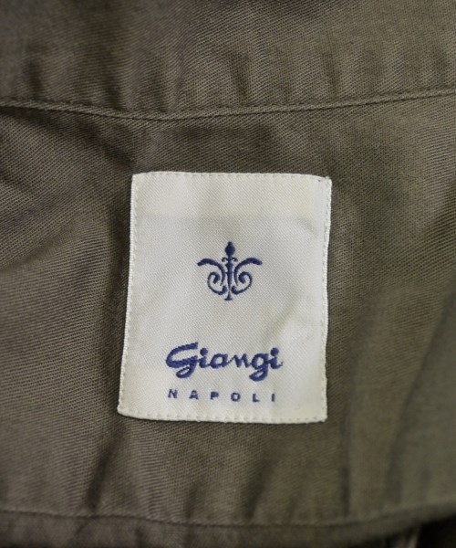 Giangi（ジャンジ）カジュアルシャツ カーキ サイズ:-(M位) メンズ/2200614778182