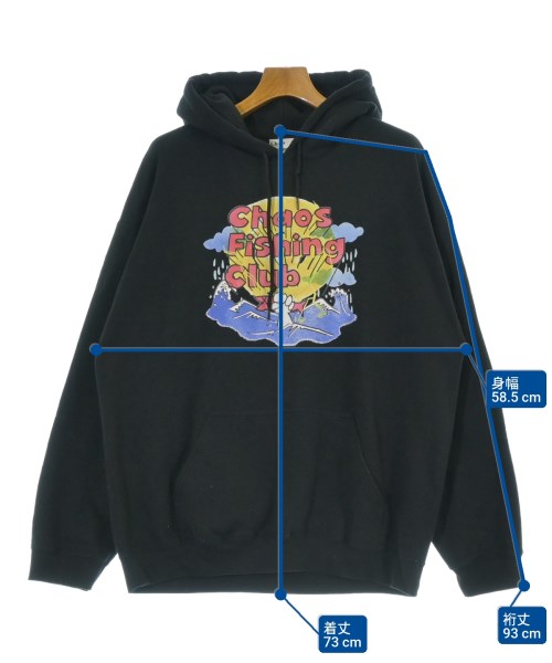 Chaos Fishing Club（カオスフィッシングクラブ）パーカー 黒 サイズ:XL メンズ/2200683328097