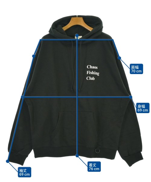 Chaos Fishing Club（カオスフィッシングクラブ）パーカー 黒 サイズ:XL メンズ/2200687055050