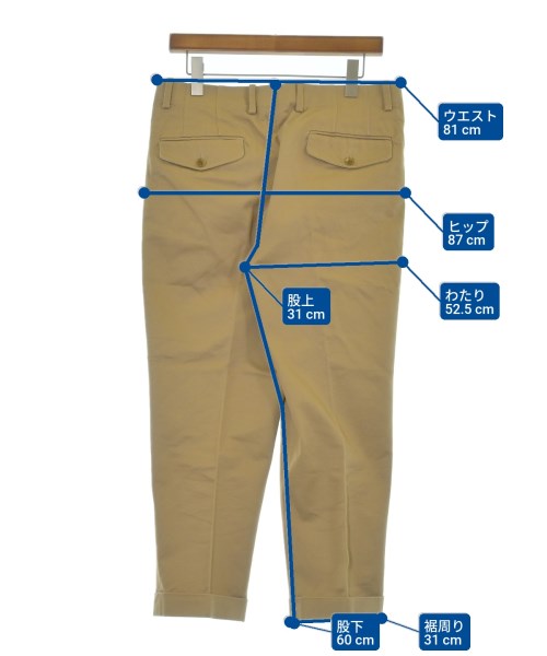RICHFIELD（リッチフィールド）クロップドパンツ ベージュ サイズ:3(L位) メンズ/2200655918066