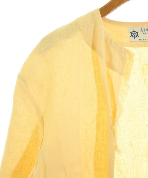 Alderney（アルダニー）ノーカラージャケット 黄 サイズ:34(XS位) レディース/2200659663061