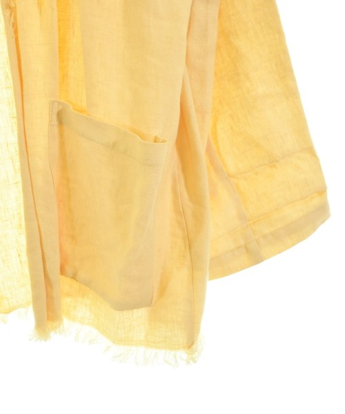 Alderney（アルダニー）ノーカラージャケット 黄 サイズ:34(XS位) レディース/2200659663061