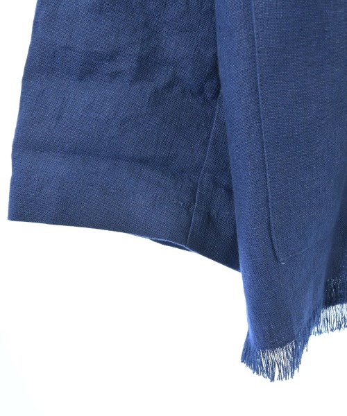 Alderney（アルダニー）ノーカラージャケット 青 サイズ:34(XS位) レディース/2200668994057