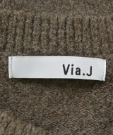 via j（ヴィアジェイ）ワンピース 茶 サイズ:38(M位) レディース/2200703565051