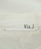 via j（ヴィアジェイ）Tシャツ・カットソー 白 サイズ:38(M位) レディース/2200707112053