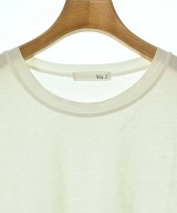 via j（ヴィアジェイ）Tシャツ・カットソー 白 サイズ:38(M位) レディース/2200707112053