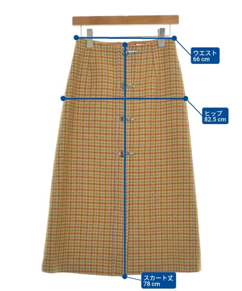 R-ISM（リズム）ロング・マキシ丈スカート 黄 サイズ:-(M位) レディース/2200617593065