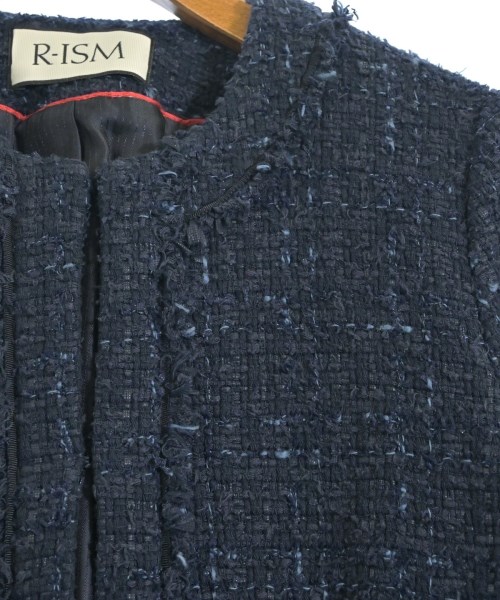 R-ISM（リズム）ノーカラージャケット 紺 サイズ:4(XL位) レディース/2200683620054