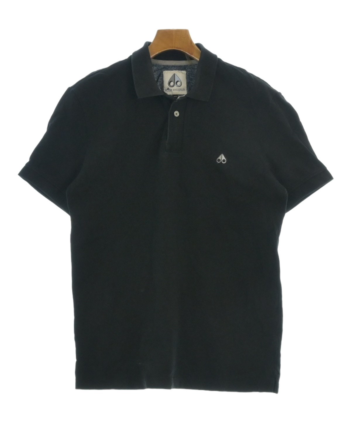 MOOSE KNUCKLES（ムースナックル）ポロシャツ 黒 サイズ:M メンズ