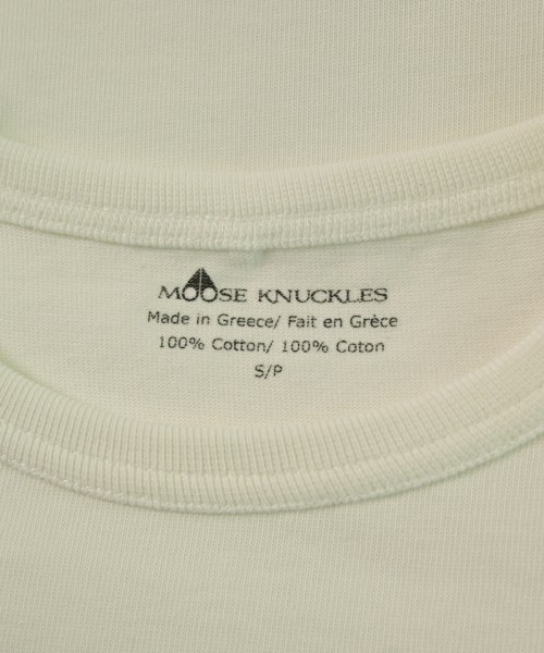 MOOSE KNUCKLES（ムースナックル）Tシャツ・カットソー 白 サイズ:S メンズ/2200661496077