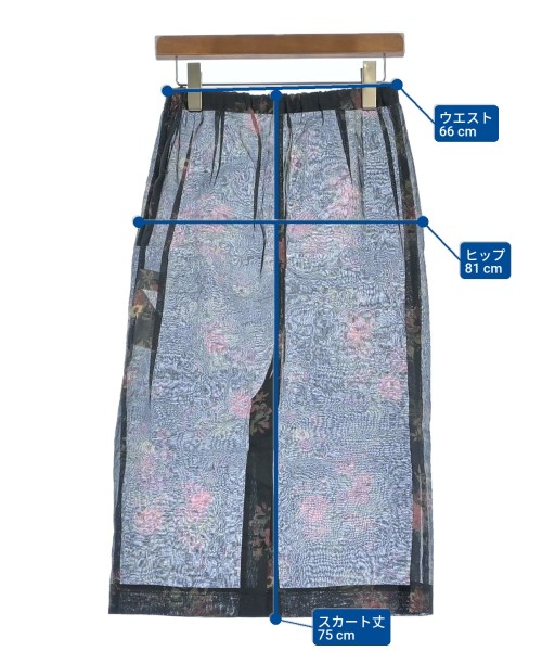 JOHN MASON SMITH（ジョンメイソンスミス）ロング・マキシ丈スカート 紺 サイズ:38(M位) レディース/2200642597083